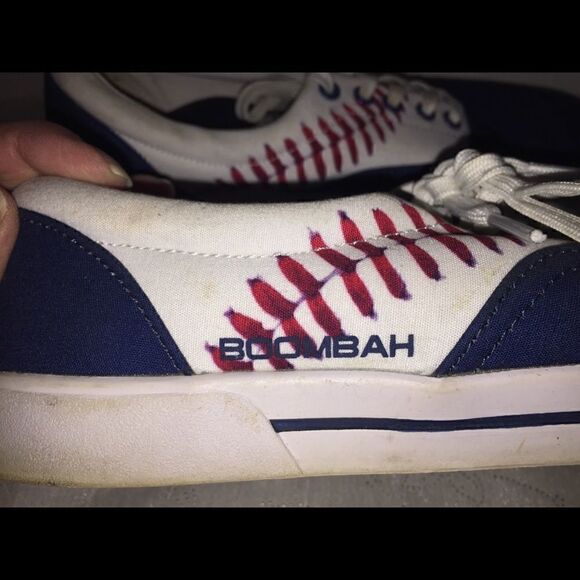 Boombah softball canvas shoe sneakers Men’s Sz 9.5 - Picture 2 of 7